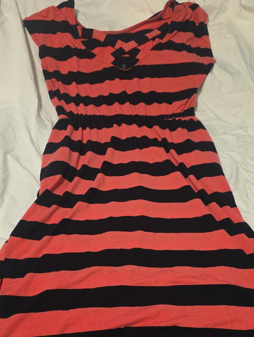 Torrid Cross Back Striped Dress - Picture 3 of 3